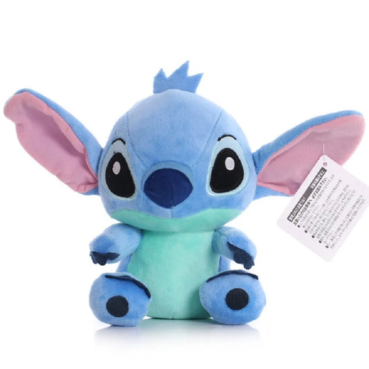 Disney Avengers DC Cartoon Blue Pink Stitch Plush Figure Anime Toy Lilo and Stitch Plush Sewing Toy Kids School Bag Birthday Gift