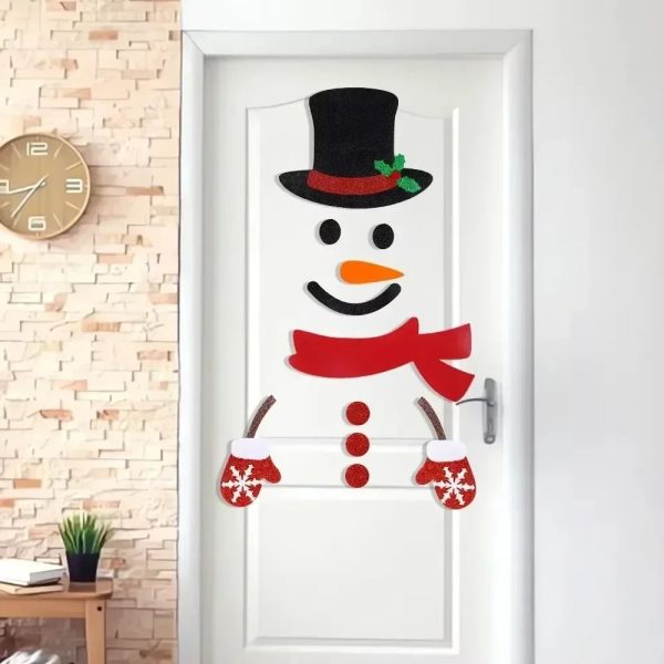 Door & Window Stickers For Christmas Home Decoration