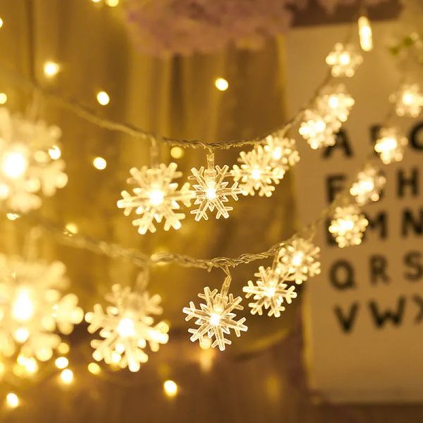 USB Powered Snowflake LED Christmas Lights